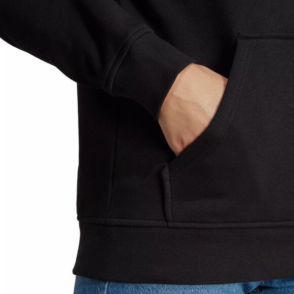 NWT Adidas Originals Adicolor Essentials Black Fleece Hoodie - Picture 3 of 7